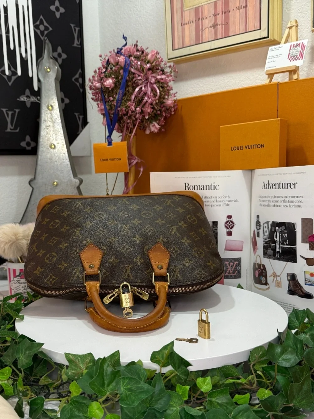 ECLECTIC LOUIS VUITTON MONOGRAM ALMA TOTE! - Picture 14 of 17